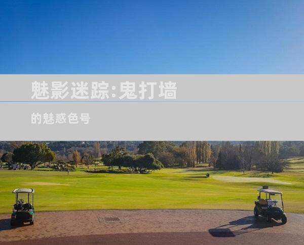 魅影迷踪:鬼打墙的魅惑色号